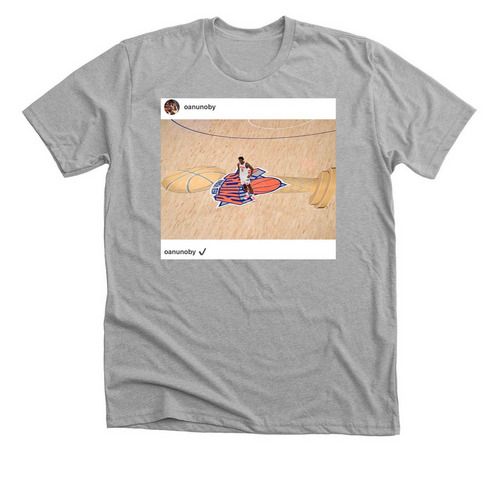 Knicks&nbsp;OG Anunoby&nbsp;Insta, a Athletic Heather Premium Unisex Tee