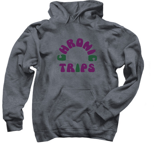 Chronic Trips Hoodie, a Dark Heather Pullover Hoodie