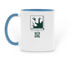Protecting America's Lion, a Light Blue Two-Tone Ceramic Mug (back-view)