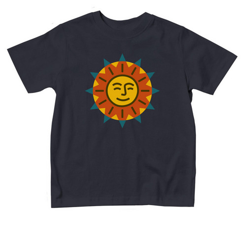 Little Sol Tee, a Navy Toddler Tee