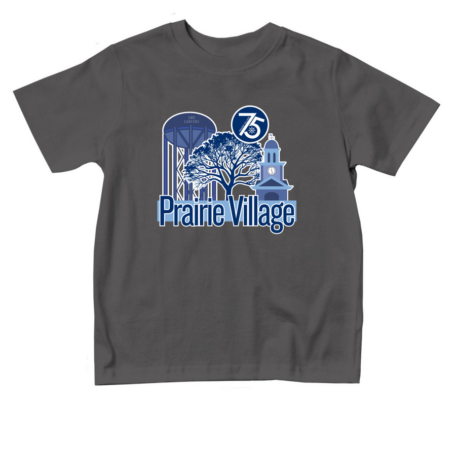 Prairie Village - Toddler, a Charcoal Toddler Tee