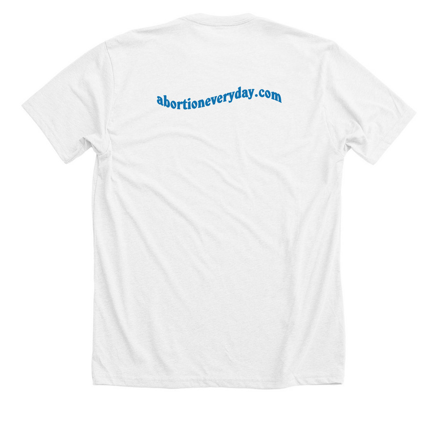 Sunny Day, a Solid White Blend Premium Unisex Tee (back-view)