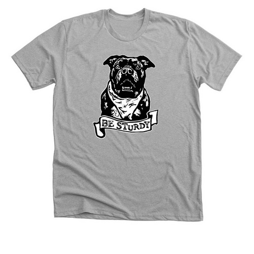 Be Sturdy Like Gertie!, a Athletic Heather Premium Unisex Tee