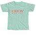Pink Crew Logo & Trolley, a Chalky Mint Comfort Colors Unisex Tee