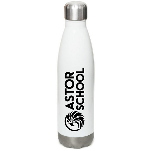 Astor Water Bottle, a White Stainless Steel Water Bottle