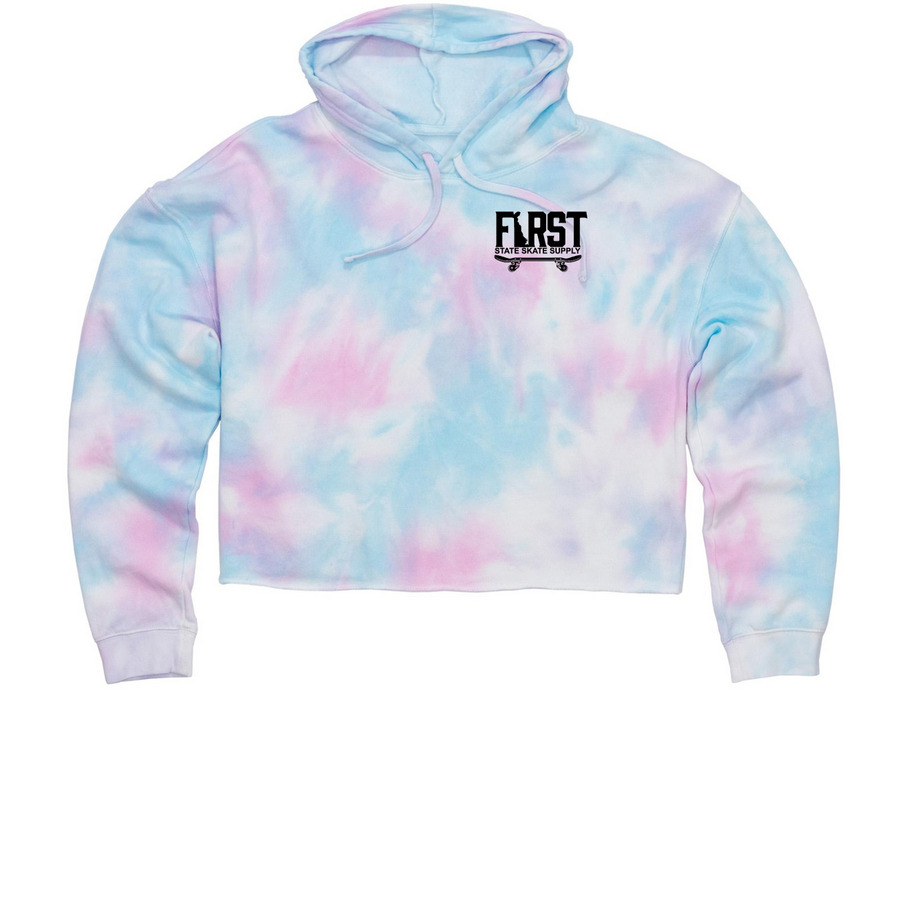 FSSS Kurbmaster Crop Top, a Cotton Candy Women?s Tie Dye Cropped Hoodie