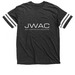 JWAC Short Sleeve Shirts (Dark), a Vintage Smoke / White Football Jersey Tee