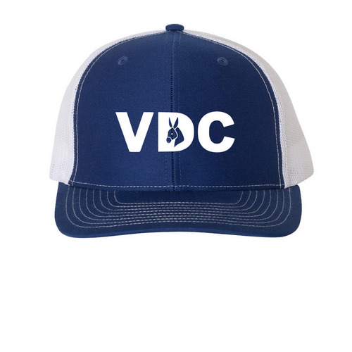 VDC Classic Snap Back, a Royal/ White Printed Snapback Trucker Cap