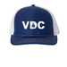 VDC Classic Snap Back, a Royal/ White Printed Snapback Trucker Cap