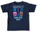 Harlingen Police Support Shirt, a True Navy Comfort Colors Unisex Tee (back-view)