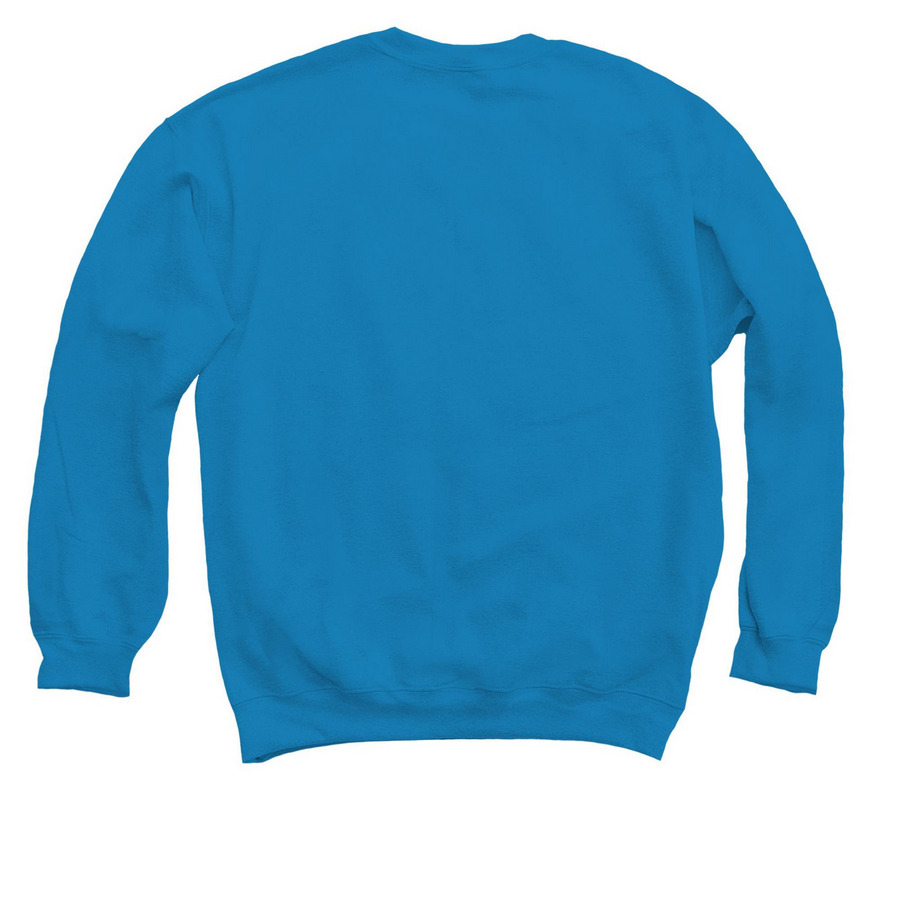 I Adopted My Rescue, a Sapphire Crewneck Sweatshirt (back-view)