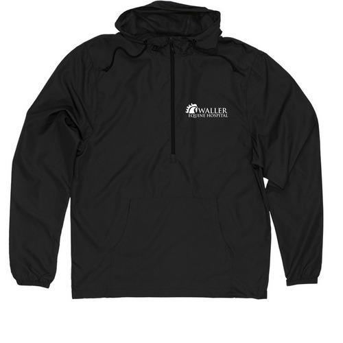 WEH windbreaker, a Black Quarter-Zip Windbreaker