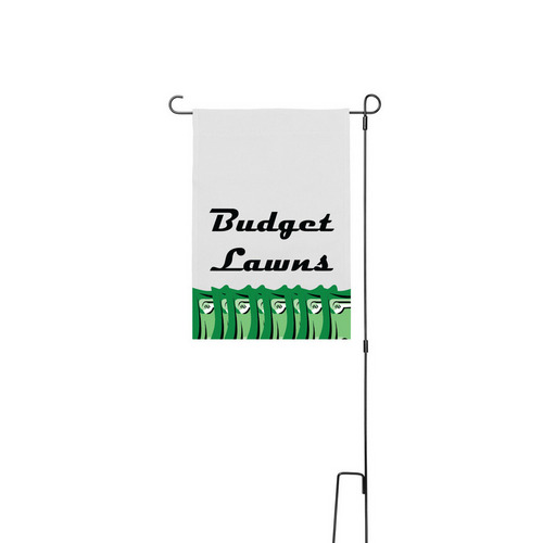 Represent, a White 12" x 18" Yard Flag with Stake