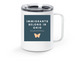Keep Your Drinks Hot, a White Stainless Steel Travel Mug