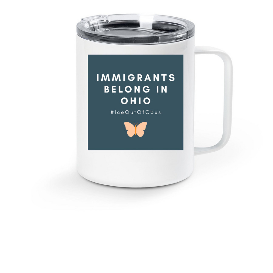 Keep Your Drinks Hot, a White Stainless Steel Travel Mug