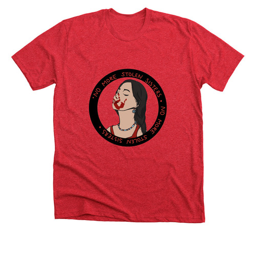Red Dress Day Campaign (ACCELERATED Shipping), a Heather Red Premium Unisex Tee