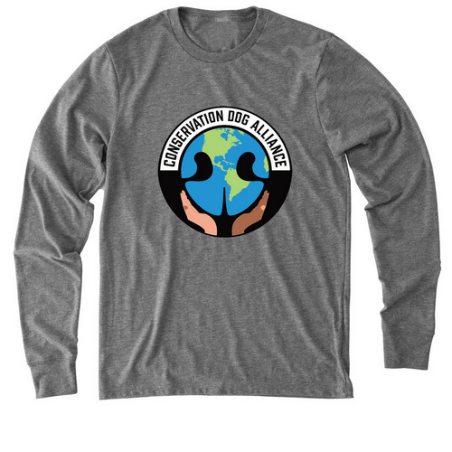 CDA Logo Apparel Design 2, a Aluminum Grey Allmade Eco Triblend Long Sleeve Tee