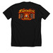 FIREBALLS Right Chest, a Solid Black Blend Premium Unisex Tee (back-view)