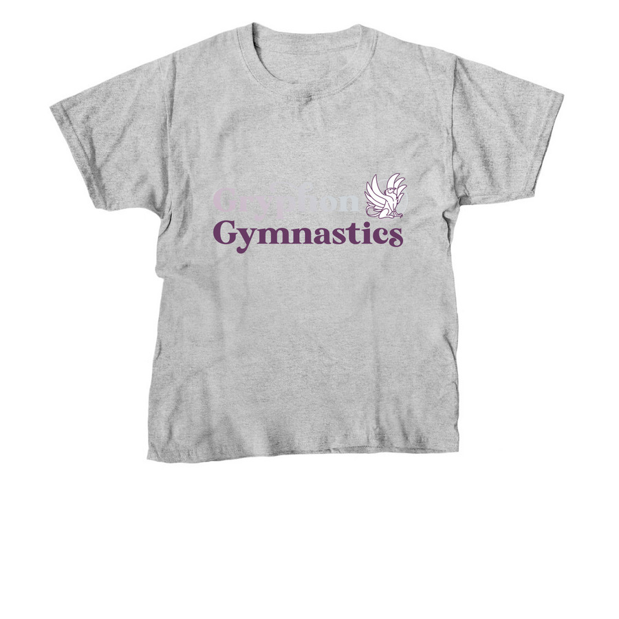 Stacked logo, a Sport Grey Youth Unisex Tee