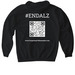 Kick Alzheimer's in the Balzheimer's, a Black Gildan Softstyle Pullover Hoodie (back-view)