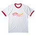 DDC Groovy, a White/ Red Cotton Ringer Tee