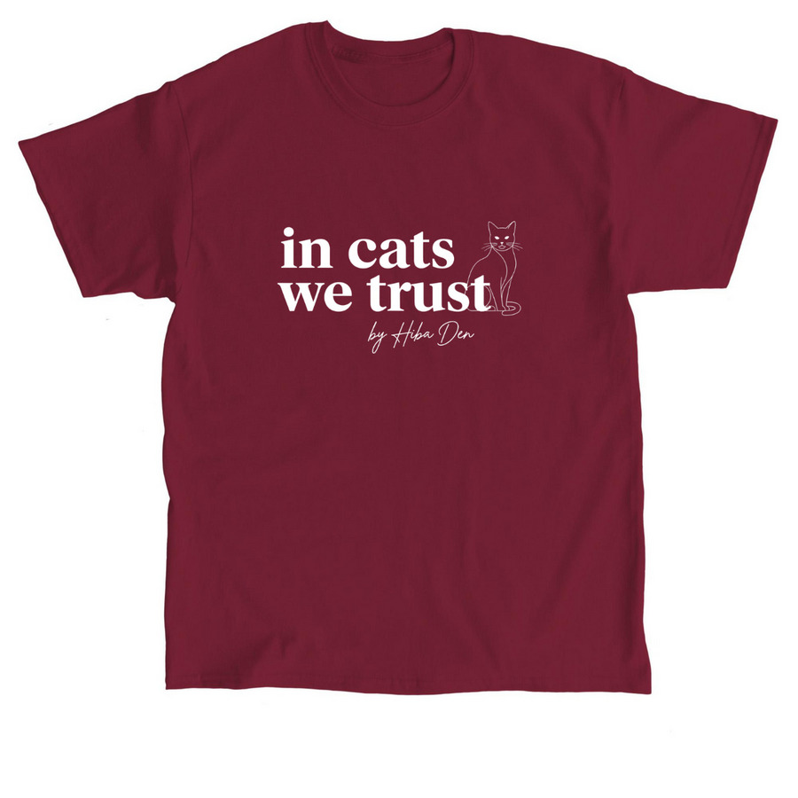 In Cats We Trust&nbsp;, a Cardinal Red Classic Unisex Tee