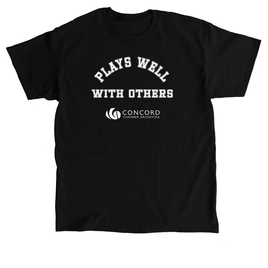 Plays Well With Others, a Black Classic Unisex Tee