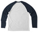 Baseball Tee, a Rebel Blue/ Bright White Allmade Eco Triblend Colorblock Raglan Long Sleeve Tee (back-view)