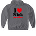 I heart nick weather hoodie and sweatshirt&nbsp;, a Charcoal Gildan Softstyle Pullover Hoodie