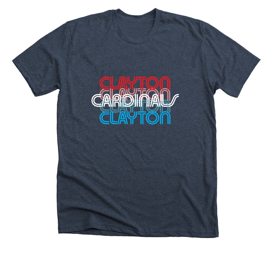 2024 School Shirt, a Heather Midnight Navy Premium Unisex Tee