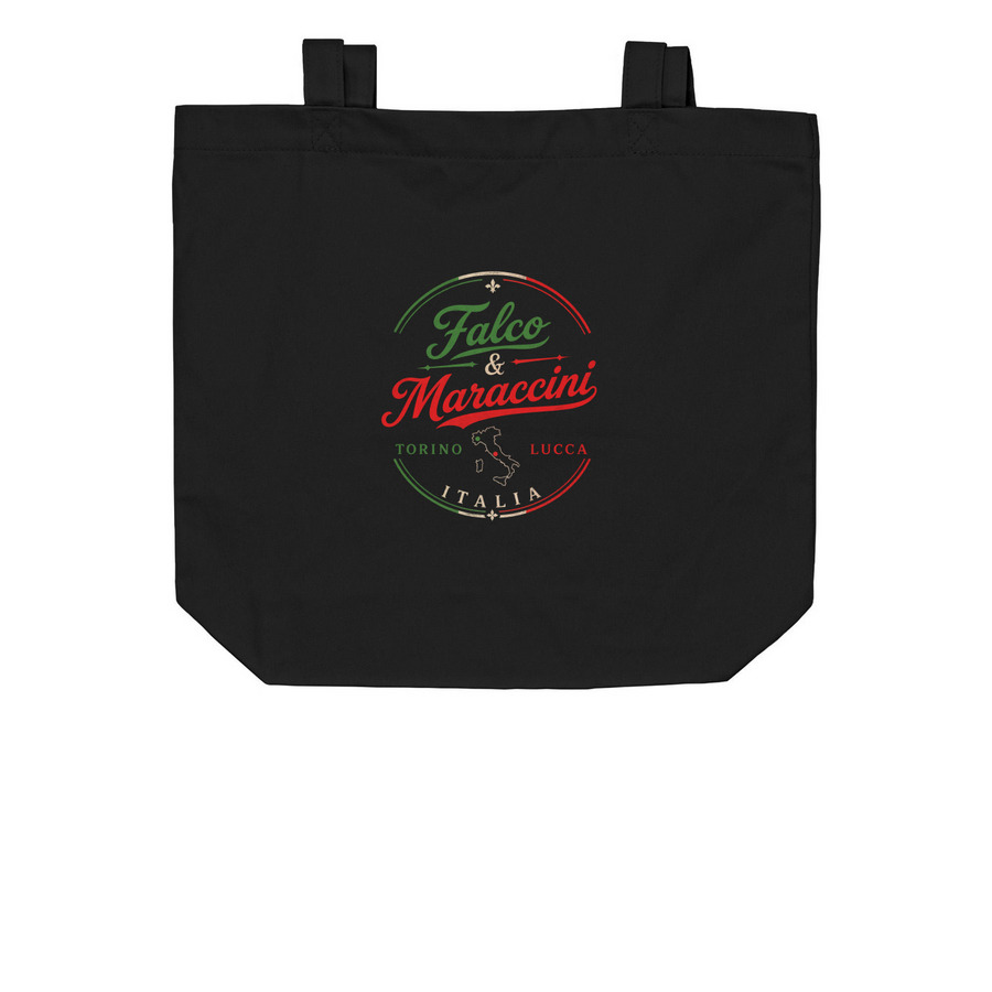 Falco & Maraccini ? Tote Bag ??, a Black Organic Cotton Tote Bag