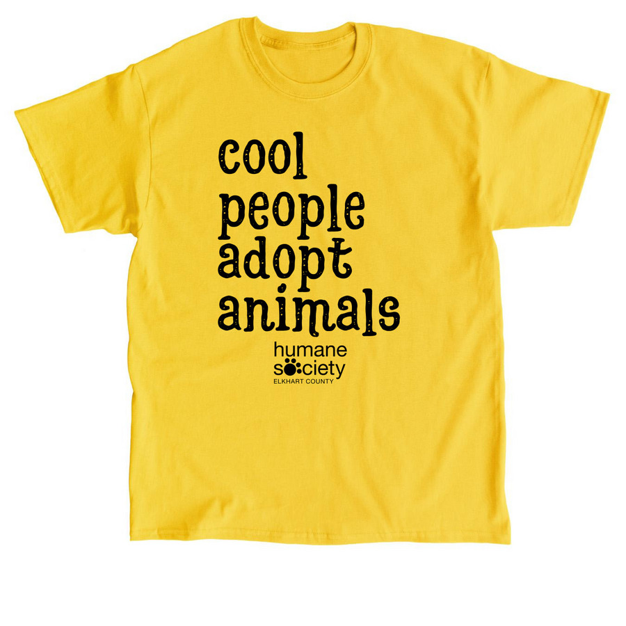 Cool People Adopt Animals, a Daisy Classic Unisex Tee