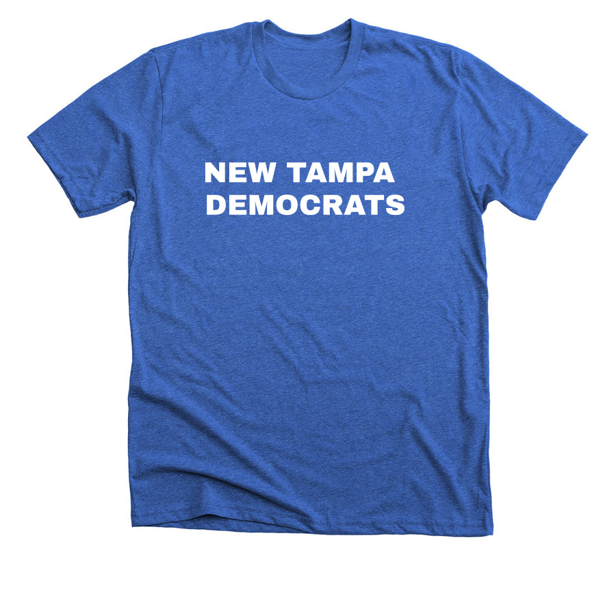 Democrat Driven, Community Powered, a Heather True Royal Premium Unisex Tee