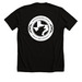 DFW, a Solid Black Blend Premium Unisex Tee (back-view)