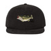 Signature Bass Hat, a Black Printed Umpqua Snapback Cap