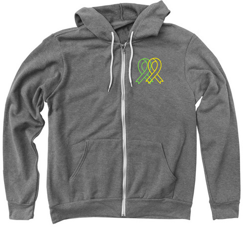 TeamLucas, a Deep Heather Zip Up Hoodie