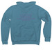 Warrior Front Sunshine Back, a Heather Deep Teal Premium Pullover Hoodie (back-view)
