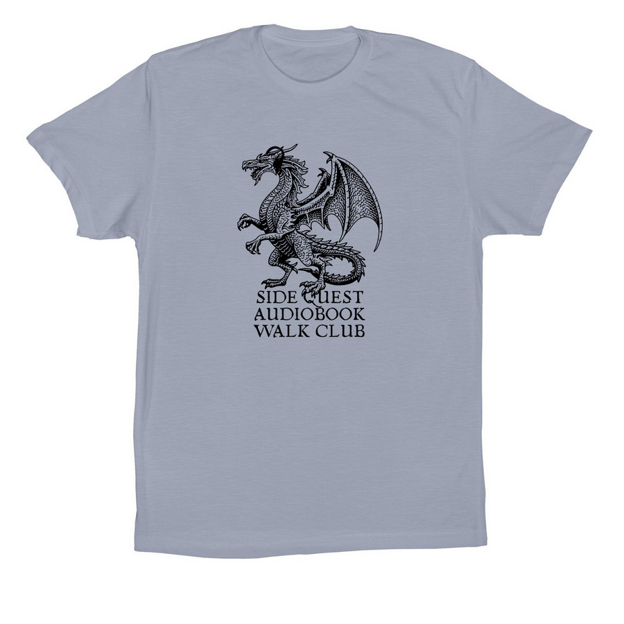 Side Quest Audiobook Walk Club, a Vintage Denim Premium Cotton Tee