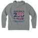 HAC "The Hungarian American story is...", a Aluminum Grey Heather Allmade Organic CVC Pullover Hoodie (back-view)