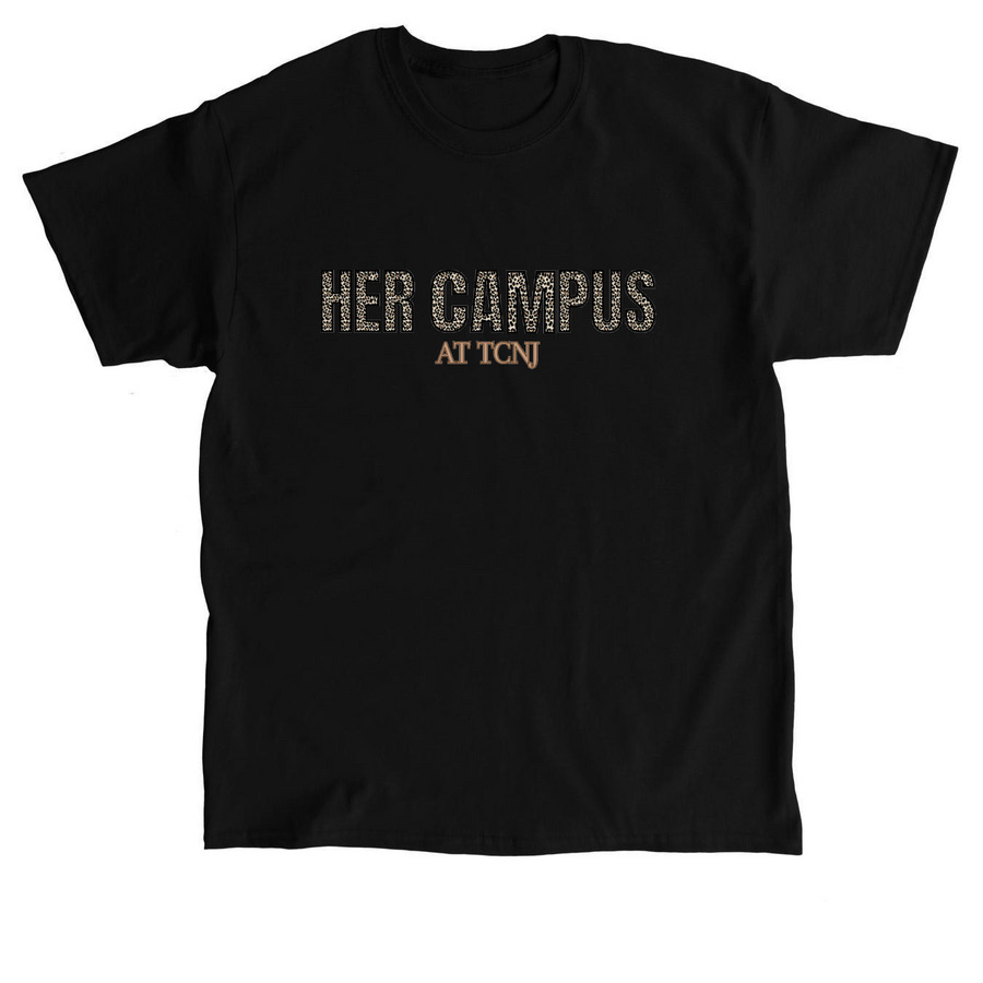 Her Campus at TCNJ - Leopard Print, a Black Classic Unisex Tee