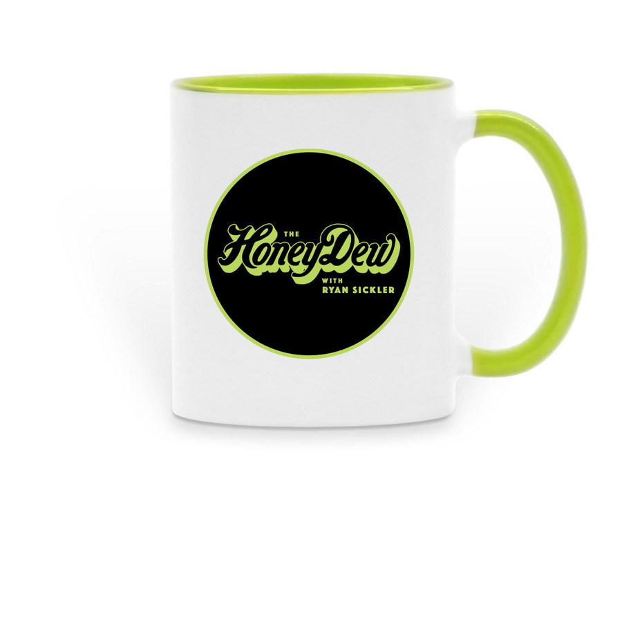 HoneyDew Mug, a Green Two-Tone Ceramic Mug