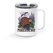 Beaver Mug, a White Stainless Steel Travel Mug