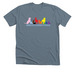 Boroughbred Pride 2025, a Heather Blue Storm Premium Unisex Tee