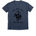 AHEAD With Horses Free Stand, a Heather Navy Premium V-Neck Tee