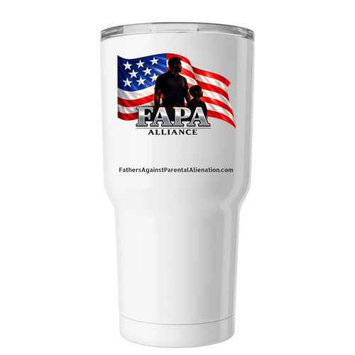 FAPA TUMBLER, a White Insulated Tumbler