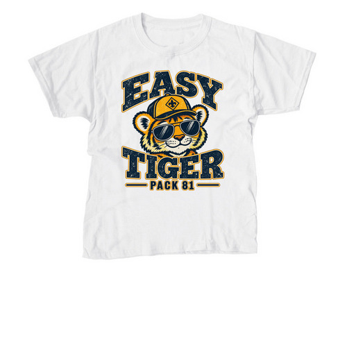 Easy Tiger Tee, a White Youth Unisex Tee
