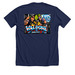 Valdone, a Solid Navy Blend Premium Unisex Tee (back-view)