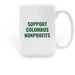 Support Columbus Nonprofits, a White Large Coffee Mug
