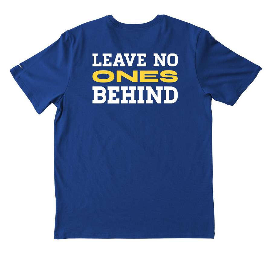Type One Run Athletic Shirt, a Rush Blue Nike Dri-FIT Jersey Blend Performance Tee (back-view)