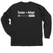 Love Makes Us Family, a Black Classic Long Sleeve Tee (back-view)